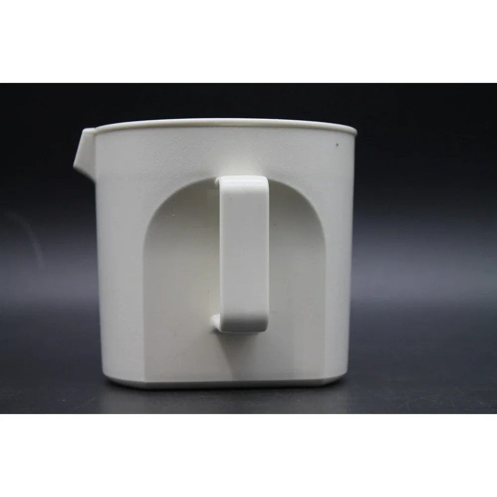 Vintage Tupperware Creamer & Sugar Bowl Set White Blue Replacement Missing Lid
